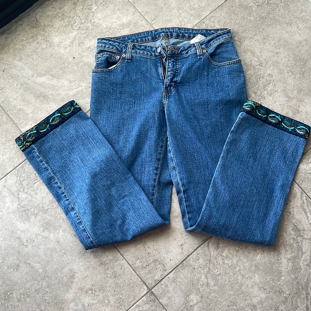 3Palms embroidered hippie style jeans